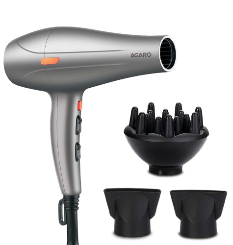 Professional Hair Dryer for Both Men and Women, Silver